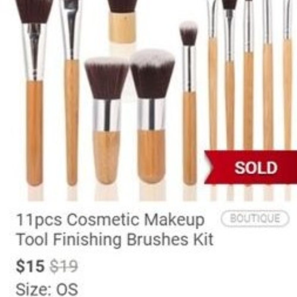 11pcs Cosmetic Makeup Tool Finishing Brushes Kit - Picture 6 of 6
